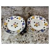 Vintage Societe Ceramique Handpainted Plates