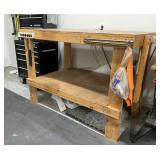 Large Wood Work Table