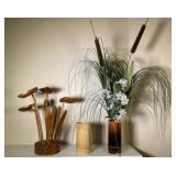 Mid Century Monkey Pod Floral Arrangement and More