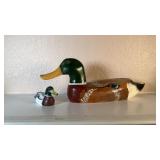 Painted Wood Duck Figures