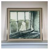 Vintage Ronald Ekholm 'Torn Sail' Framed Print