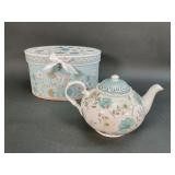 Delton Blue Romance Porcelain Teapot