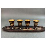Vintage Japanese Laquerware Drink Set