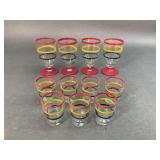 Vintage Striped Glassware