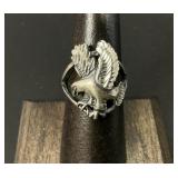 Tedd Ott Sterling Eagle Ring