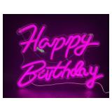 Neon Happy Birthday Mood Light