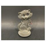 Silverplate Cat Earring Holder