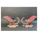 Pair of Mid Century Hull Pottery Vases