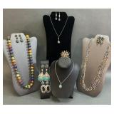 Brightly Colored Costume Jewelry