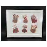 Framed Asian Paper Art
