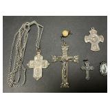 Sterling Silver Religious Pendants