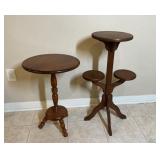 Wood Accent Tables incl Ethan Allen