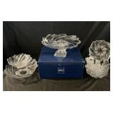 Mikasa Ambrose Glass Serving Dishes