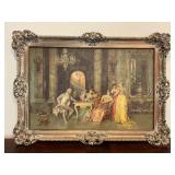 Large Vintage ï¿½The Chess Gameï¿½ Print in Ornate