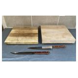 Cutting Boards and Maxam Knives