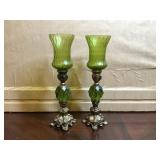 Mid Century Lucite Votive Holders