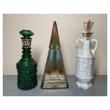 Three Vintage Jim Beam Decanters