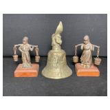 Iron Figures and Bell