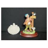 Ceramic Clown and Angel Figures
