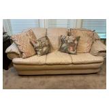 Natuzzi Italian Plush Leather Sofa
