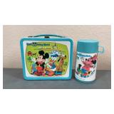 Vintage Disney Metal Lunch Box with Thermos