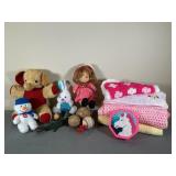 Childrens Vintage Toys and Crocheted Afghans