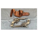 Vintage Hubley 'Cowboy' Cap Guns & Holster