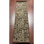 Harvard Collection Black & Brown Rug Runner
