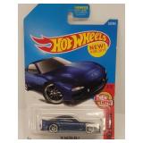 DTW90 "1995 Mazda RX-7 Blue" Hot Wheels Car