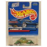 27099 "3 Window 1934 Green" Hot Wheels Car