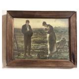 Framed vintage print
