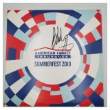 2019 Summerfest music festival LP w/ signature