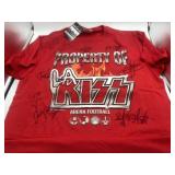 Autograohed Red LA Kiss Arena Football T-Shirt