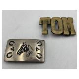 2 Belt Buckles