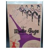 Signed menu from Frank Sennes' Moulin Rouge