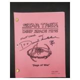 Signed script Star Trek: Deep Space Nine ep 'Dogs