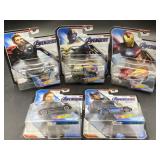 Collection Of 5 Hot Wheels Marvel Avengers