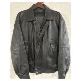 Black leather jacket & chaps