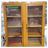Vintage wooden display cabinet NOT ELIGIBLE FOR
