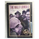 Framed, autographed poster