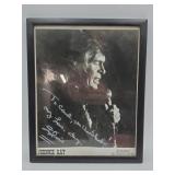 Johnnie Ray framed signed photo aka 'The Prince
