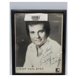 Leroy Van Dyke framed signed photo country music