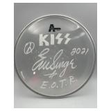 Autographed clear drumhead