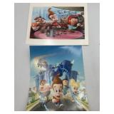 (2) Jimmy Nutron autographed prints