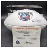 Pro Football Hall of Fame signed football w/ COA
