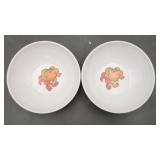 2 vintage 'zoodles' bowls