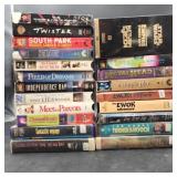 Collection of vintage VHS tapes