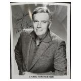 Charlton Heston signed photo