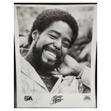 American soul singer Barry White signed photo