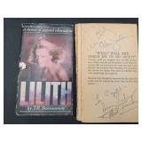 Signed book 'Lilith'ï¿½by J.R. Salamanca